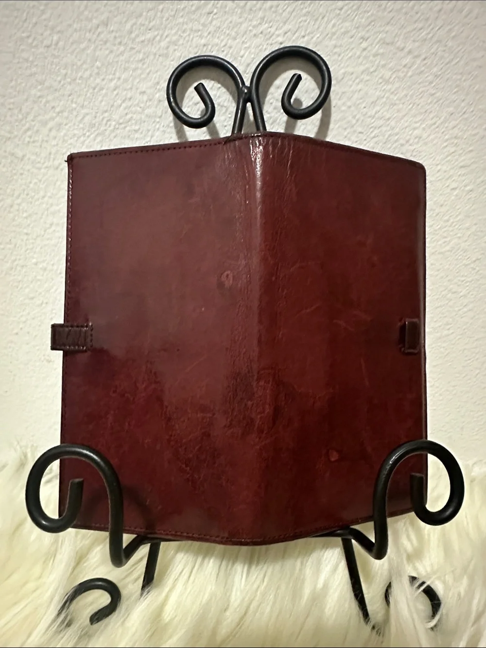 Coach Vintage Burgundy Leather Wallet Clutch
